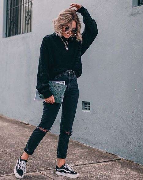 Dark Wash Non-Mom Jeans