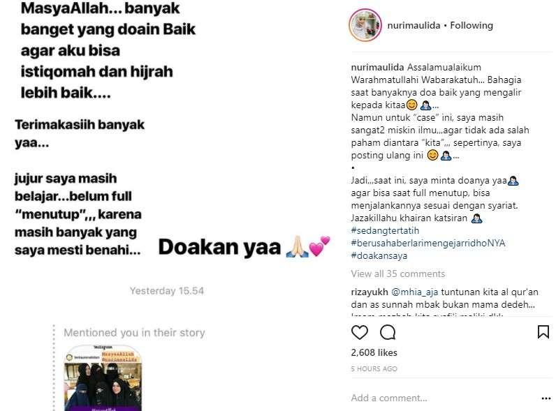 Instagram Nuri Maulida