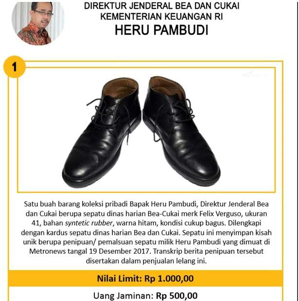 Sepatu Heru Pambudi.