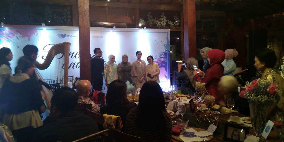 Tri Mumpuni di acara Wardah Tri Mumpuni di acara Wardah