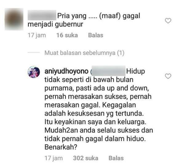 Komentar netizen di Instagram