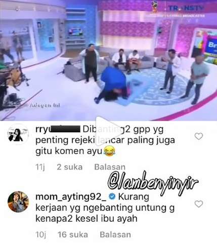 komentar ibunda ayu ting ting