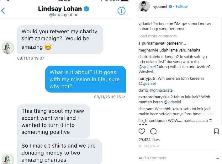 percakapan daninel dan lindsay percakapan daninel dan lindsay