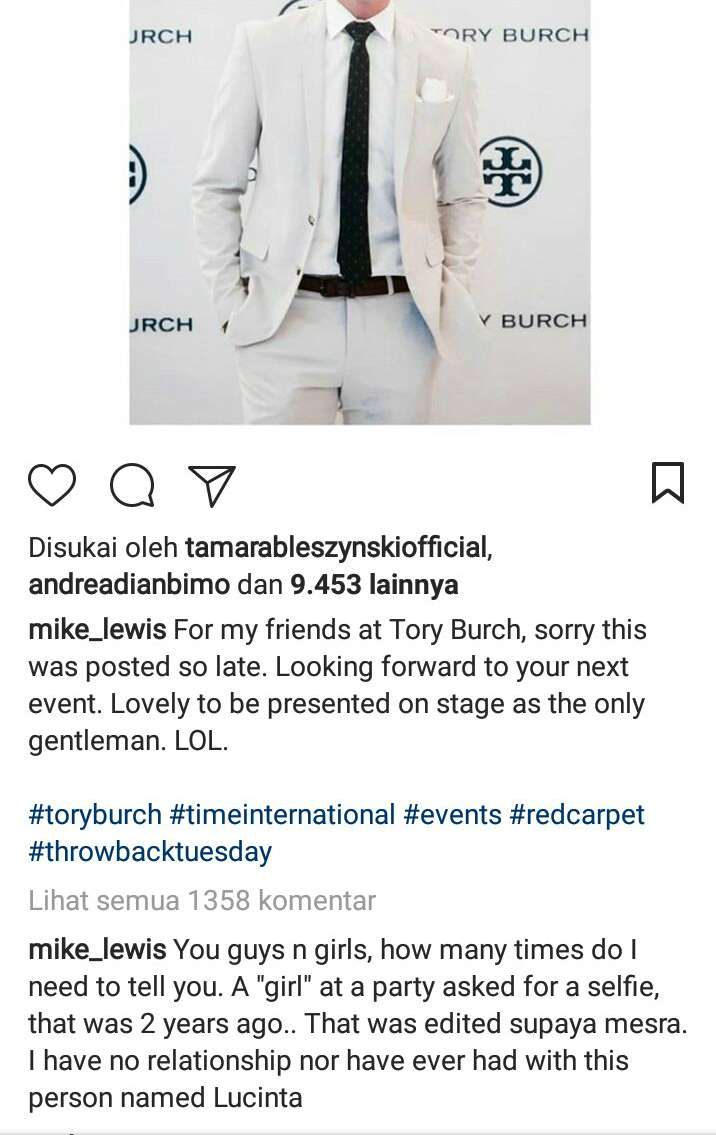 klarifikasi Mike Lewis