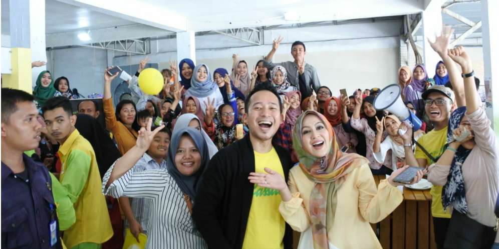 denny cagur dan istri