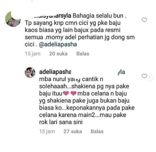 komentar adelia pasha