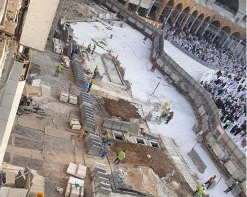 Perbaikan sumur air Zamzam