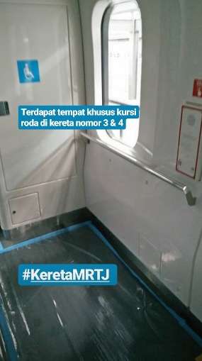 Space khusus pengguna kursi roda.