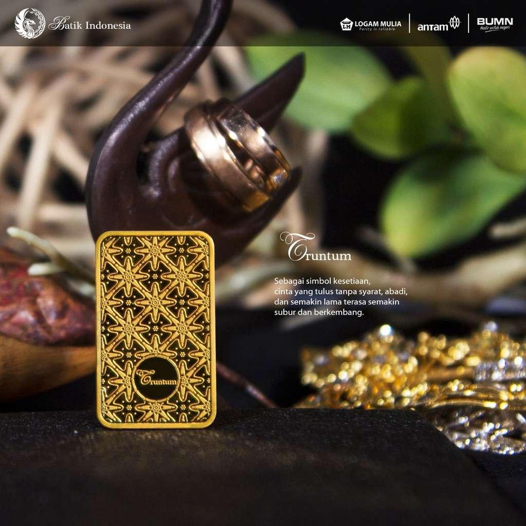 Emas batangan motif batik truntum