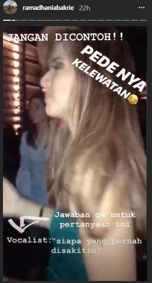 insta story nia ramadhani