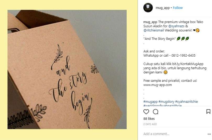 mug sovenir Syahnaz dan Jeje