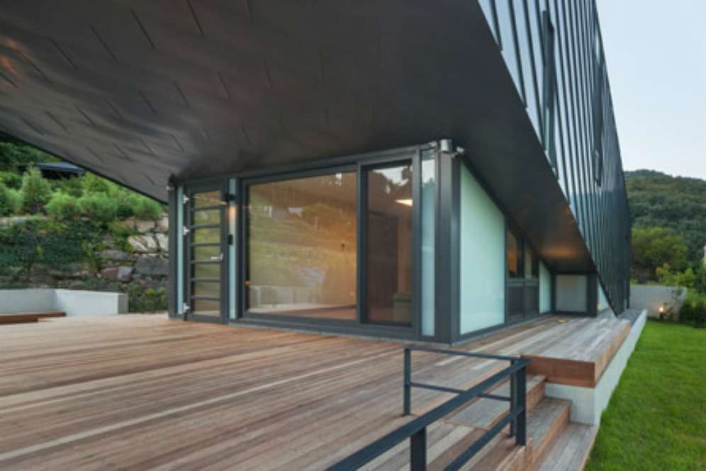 Leaning House