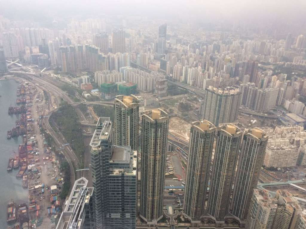 Pemandangan Hong Kong dari Sky100