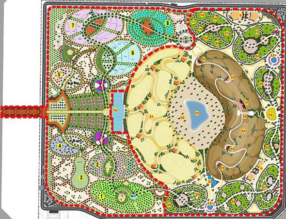 Denah Taman Quran Dubai