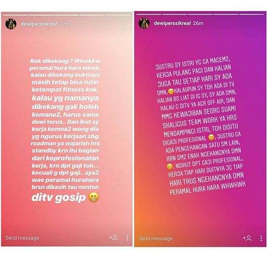 curhatan dewi perssik