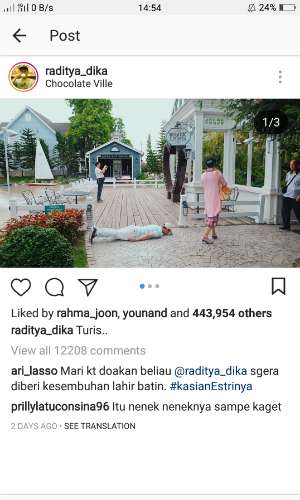Raditya Dika bulan madu
