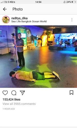 Raditya Dika bulan madu