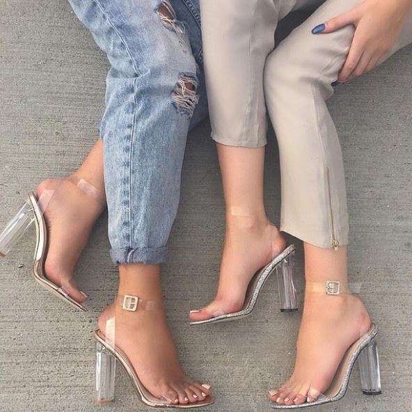 clear shoes