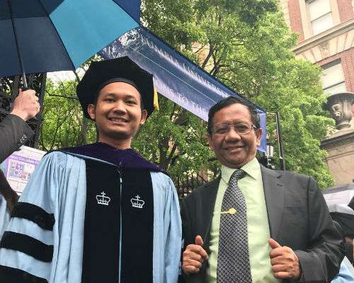 Mahfud MD dan putranya, Royhan Akbar