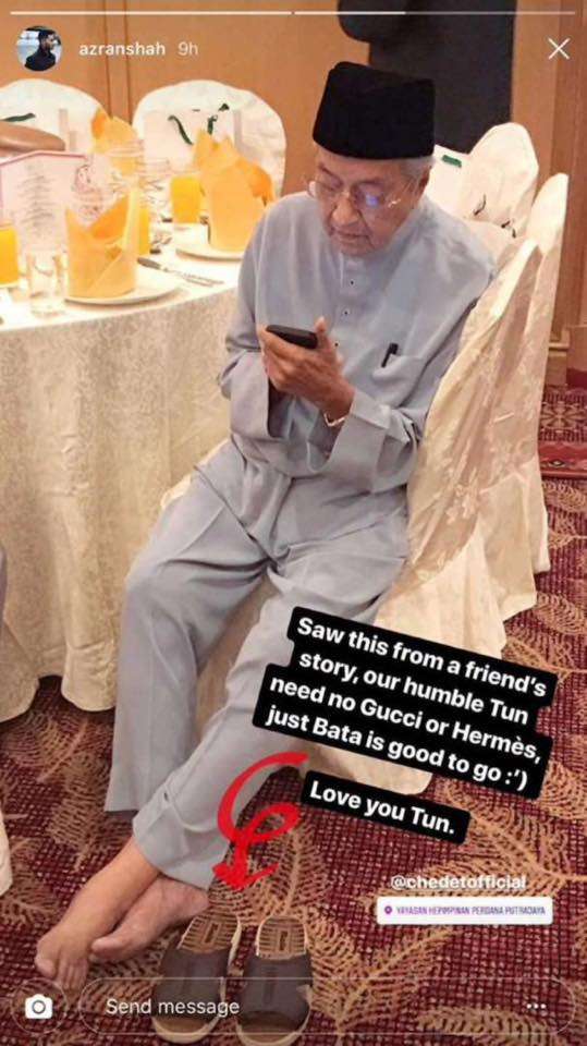 Sandal Mahathir Mohammad jadi sorotan