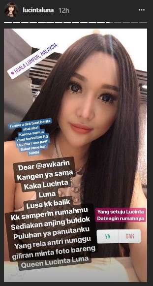 jawaban Lucinta Luna
