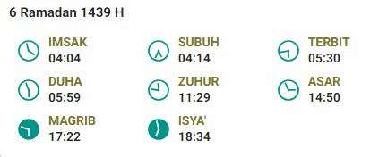 Jadwal buka puasa 6 ramadan surabaya