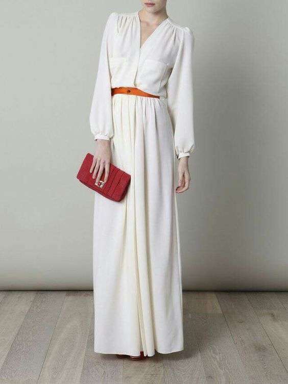 V-neck dress