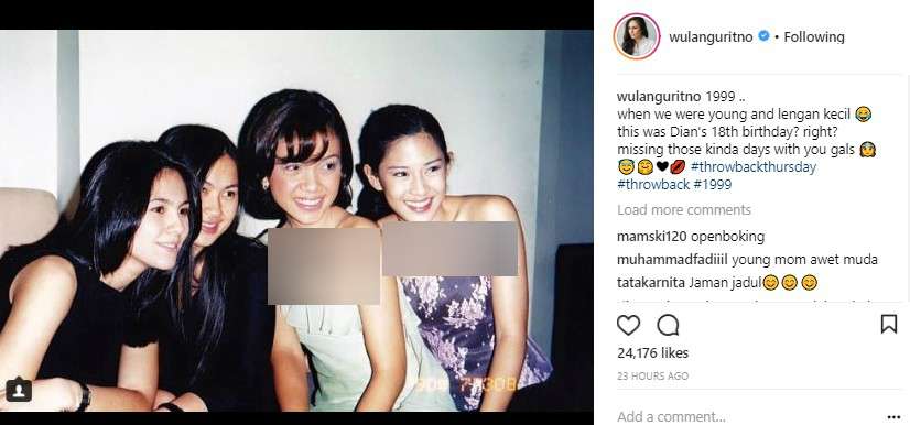 wulan Guritno bersam Dian Sastro