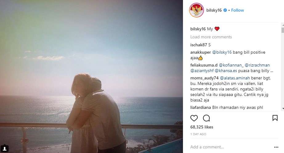 Foto mesra Billy dan Hilda