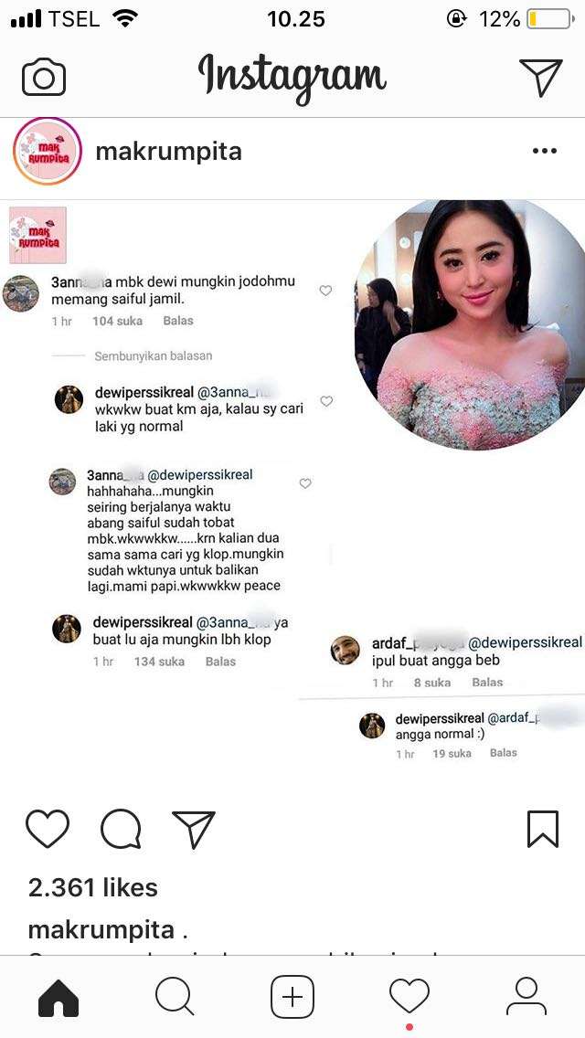 dewi perssikINSTAGRAM @MAKRUMPITA
