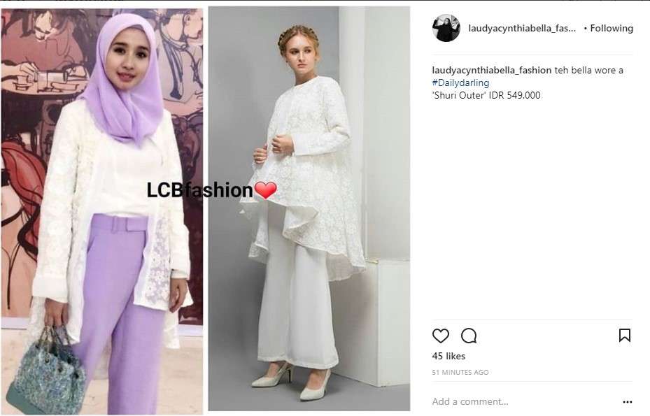 Outfit murah Laudya C Bella