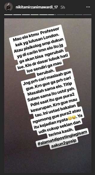 unggahan nikita mirzani