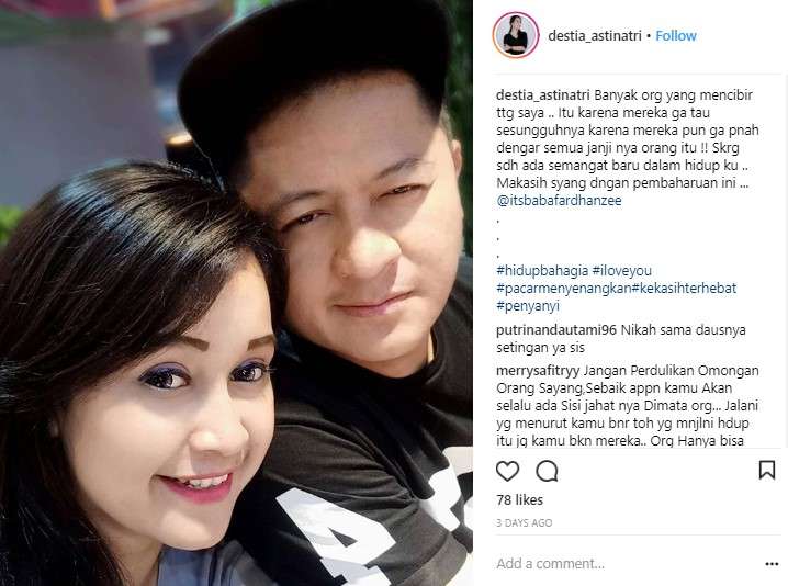 destia dan kekasihnya