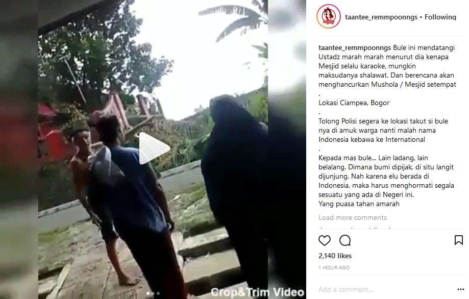 bule marah-marah di ciampea