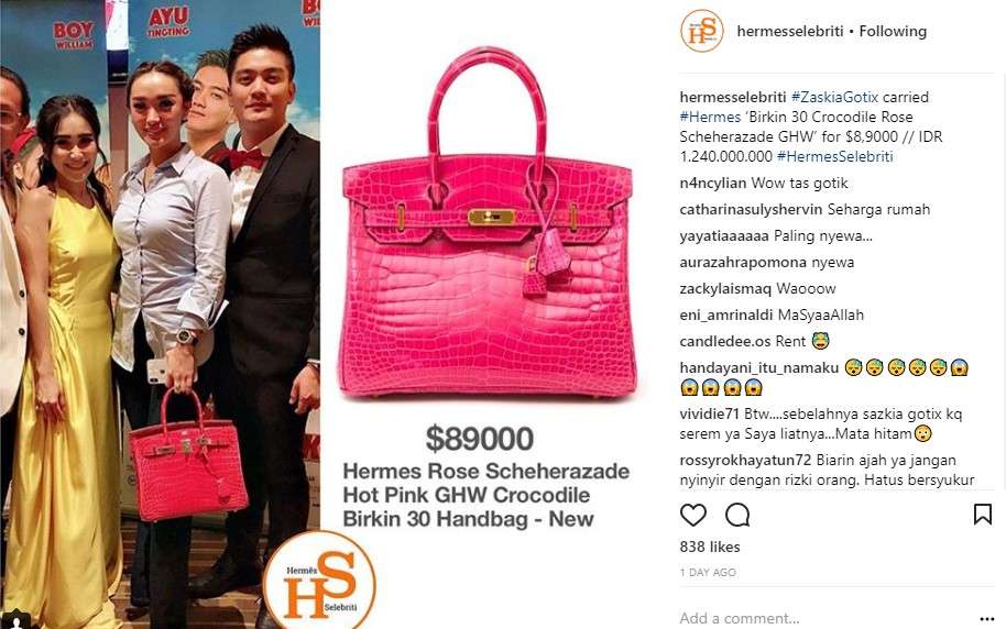 Instagram @hermesselebriti