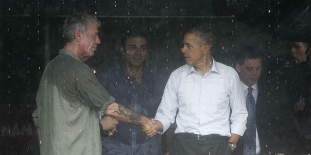 Chef Anthony Bourdain dan Barrack Obama