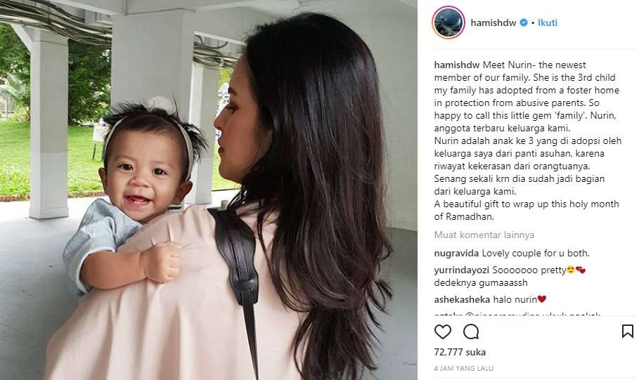 Postingan Hamish Daud
