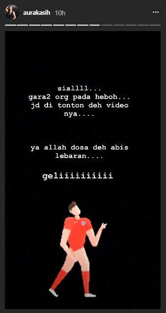 Aura Kasih mengaku menonton video itu