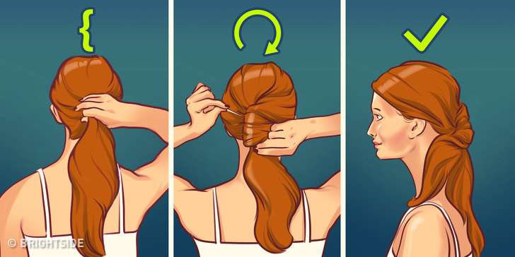 gaya rambut kuncir kuda twist