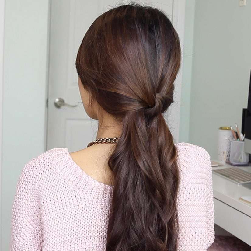 gaya rambut simpul sederhana