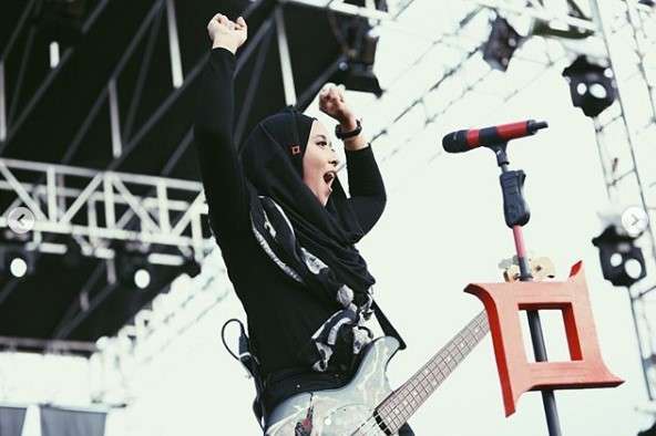 Chua Kotak tampil berhijab Chua Kotak tampil berhijab