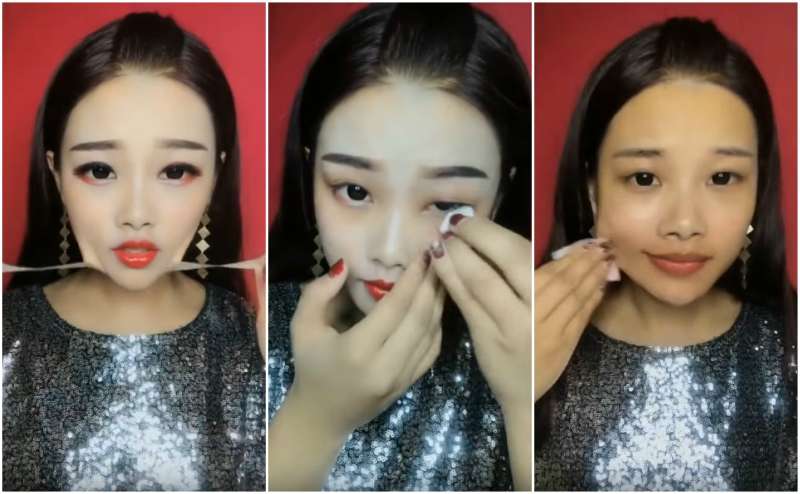 Transformasi Makeup Ekstrem Wanita Asia