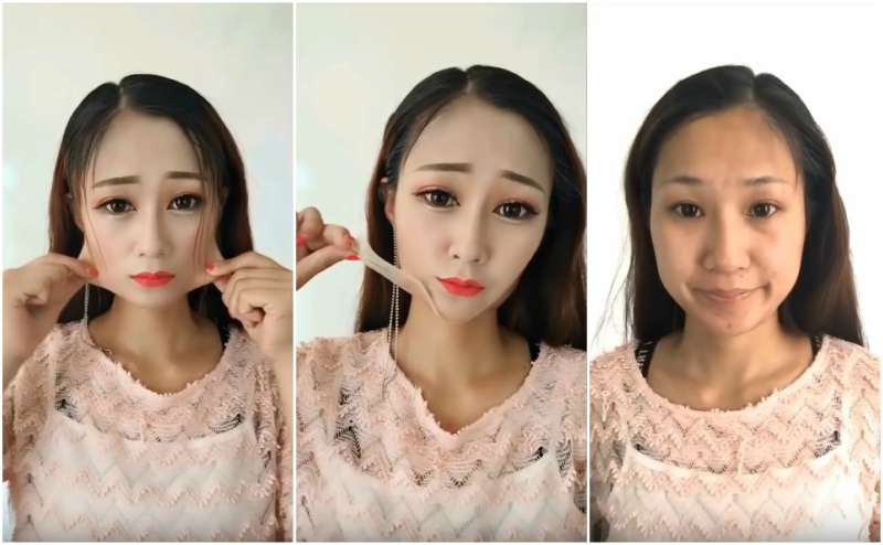 Transformasi Makeup Ekstrem Wanita Asia