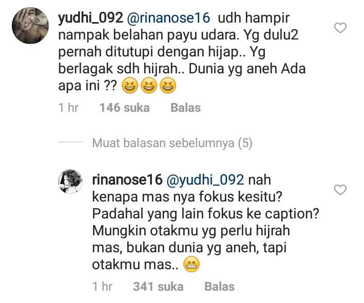 balasan rina nose