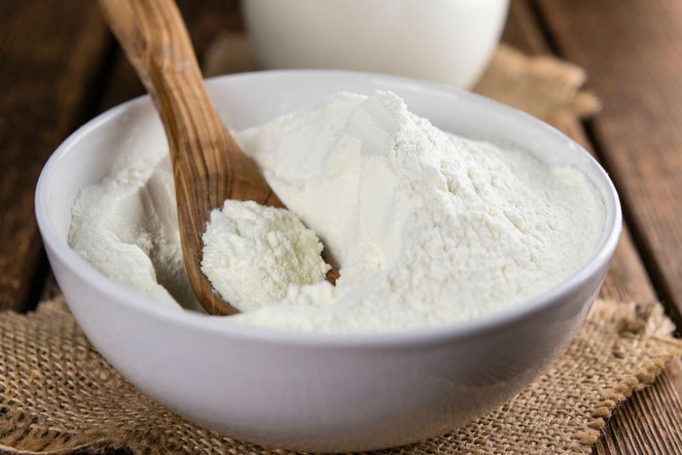 Membuat masker bubuk susu