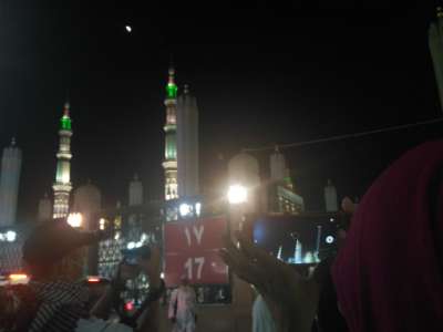 Gerhana Bulan Masjd Nabawi