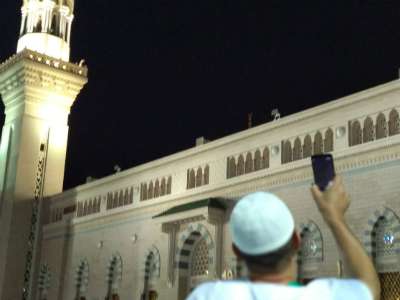 Gerhana Bulan Masjd Nabawi