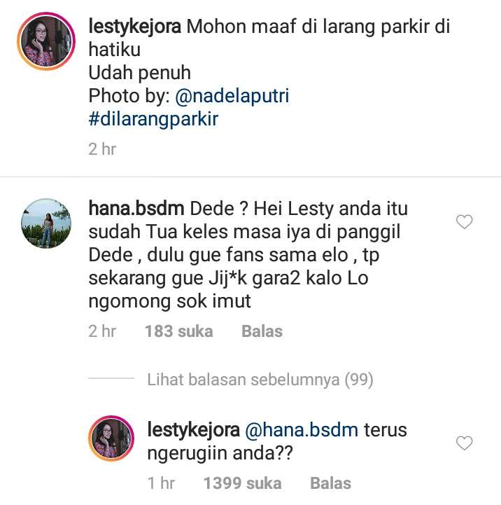 jawaban lesti kejora
