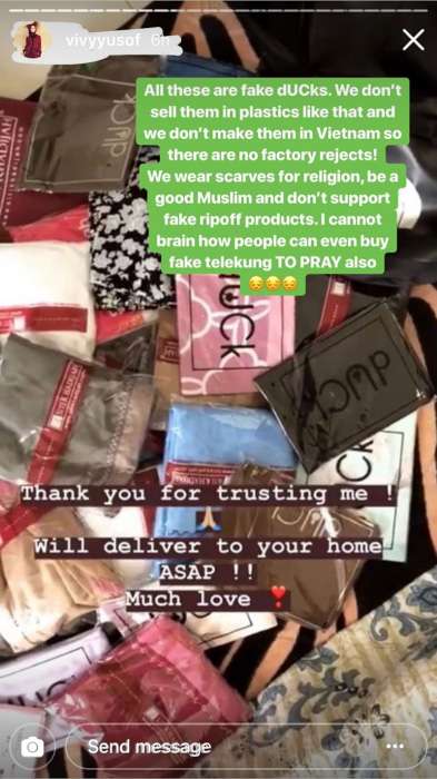 Tangkapan layar Insta Story Vivy Yusof yang bikin heboh.