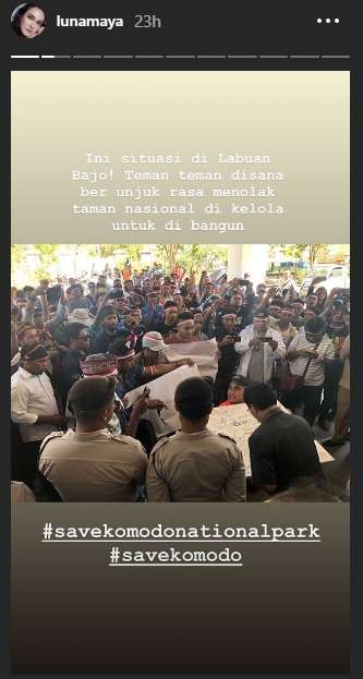 Luna Maya #savekomodo